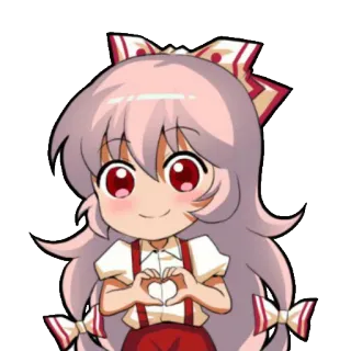 ❤️ Аниме, Чиби, Милый, Девушка, Мультфильм, Сердце, Любовь telegram sticker