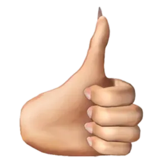 👍 like, cử chỉ tay, tán thành, thích, đồng ý whatsapp sticker
