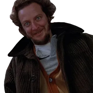 😃 Marv Merchants Home Alone Marv, ladrão, Esqueceram de Mim, engraçado, filme, rosto, personagem telegram sticker