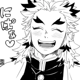 😄 にぱぁ Anime, Mangá, Sorriso, Feliz telegram sticker