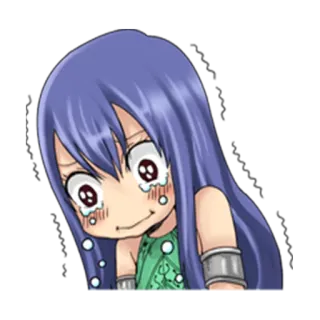 😩 Wendy Marvell Fairy Tail Аниме, Манга, Милый, Плачущий, Грустный, Персонаж, Fairy Tail, Венди Марвелл telegram sticker