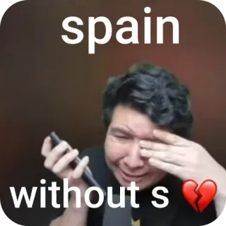 🥲 Rossali internet meme spain without s telegram sticker