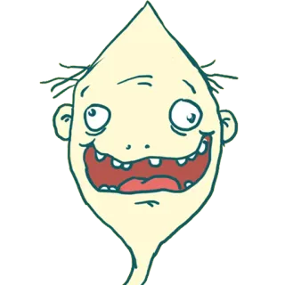 😀 การ์ตูน, ตลก, ตัวละคร, ยิ้ม, ต๊อง telegram sticker