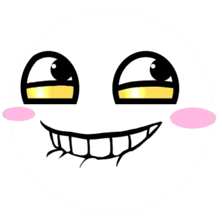 😳 emoji, smiley, face, happy, expression, cartoon telegram sticker