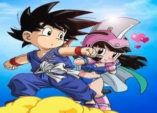 🙈 Goku Dragon Ball 애니메이션, 드래곤볼, 손오공, 치치, 만화, 스티커 telegram sticker