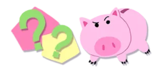 😱 Hamm Toy Story 火腿, 玩具总动员, 猪, 迪士尼, 皮克斯, 卡通, 角色 whatsapp sticker