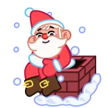 Jolly Santa telegram stickers