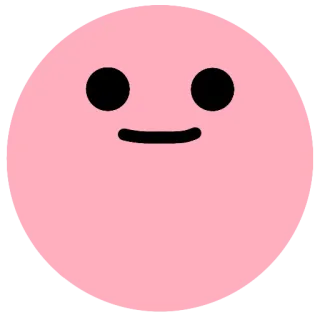🙂 süß, rosa, einfach, emoji, kawaii whatsapp sticker