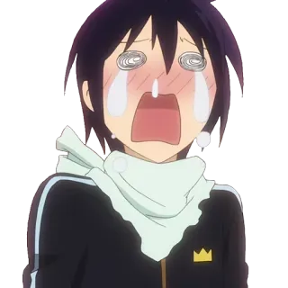 😭 Yato Noragami Anime, Llorando, Triste, Angustiado, Noragami, Yato telegram sticker