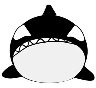 😡 косатка, кит, животное, море, морская жизнь, милый telegram sticker