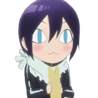 😲 Yato Noragami anime, cartoon, character, cute, god, noragami telegram sticker