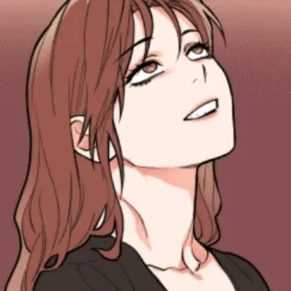 🧶 woman, cartoon, illustration, portrait, anime telegram sticker