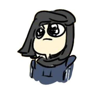 😲 cartoon, character, anime, drawing telegram sticker