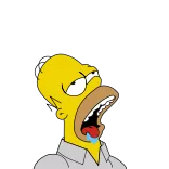 😴 Homer Simpson The Simpsons homer, simpson, cartoon, animated, funny, humor, comedy telegram sticker