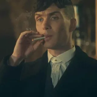 🚬 Thomas Shelby Peaky Blinders peaky blinders, thomas shelby, rauchen, zigarette, cillian murphy, tv serie telegram sticker