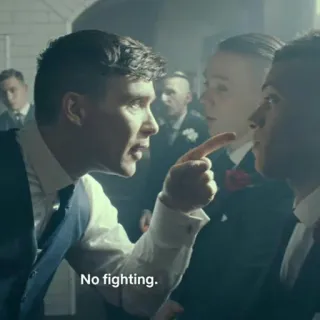 😠 No fighting. Männer, Anzug, Kampf, Streit, wütend telegram sticker