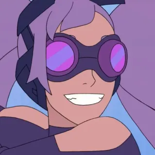 🛠 Entrapta She-Ra and the Princesses of Power Entrapta, She-Ra, Princesses of Power, cartoon, animated character, science, purple telegram sticker