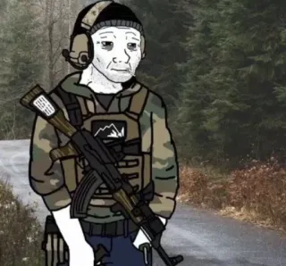 😂 wojsko, broń, karabin, żołnierz, wojna telegram sticker