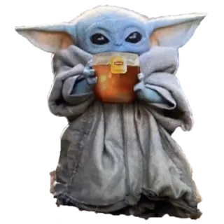Mandalorian's Child whatsapp stickers