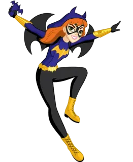 🤗 Batgirl Batgirl, DC Comics, superhero, cartoon, girl telegram sticker