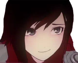 😏 Ruby Rose RWBY animé, dessin animé, rouge, rwby, ruby rose telegram sticker