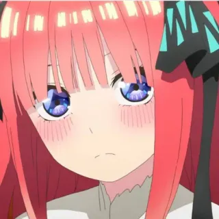 🍷 Nino Nakano The Quintessential Quintuplets Anime, Garota, Fofa, Nino Nakano, The Quintessential Quintuplets whatsapp sticker