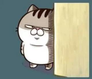 😒 Katze, Cartoon, Tier, lustig, süß, Aufkleber telegram sticker