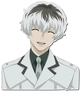 🖤 Ken Kaneki Tokyo Ghoul อนิเมะ, มังงะ, ตัวละคร, โตเกียว กูล, เคน คาเนกิ telegram sticker
