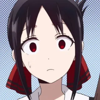 💀 Kaguya Shinomiya Kaguya-sama: Love Is War Аниме, Кагуя Синомия, Кагуя-сама: любовь как война, в шоке, удивлен/а, Манга telegram sticker