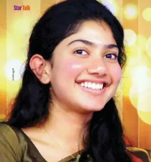 🥰 Sai Pallavi Star Talk actress, indian, woman, portrait, celebrity telegram sticker
