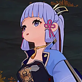 ❄️ Kamisato Ayaka Genshin Impact Anime, Video game, Genshin Impact, Kamisato Ayaka, Lucu, Karakter telegram sticker
