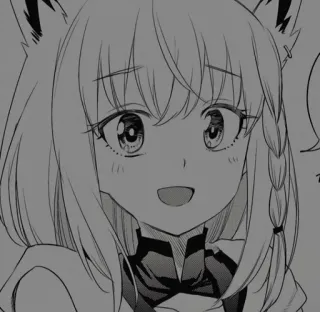 🧧 动漫, 漫画, 女孩, 可爱, 耳朵, 角色 telegram sticker