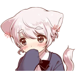 🥺 Anime, Gatto, Kawaii, Carino telegram sticker
