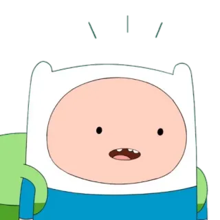 😦 Finn Adventure Time Cartoon, Figur, Finn, Adventure Time, Animation, Sticker telegram sticker