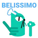 👌 BELISSIMO 고양이, 이탈리아, 제스처, 웃긴, 만화 whatsapp sticker