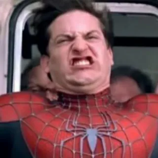 😡 Spider-Man superhéroe, araña, gracioso, película, cómic, meme telegram sticker