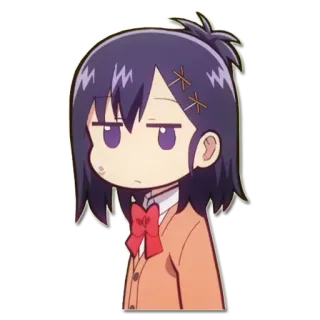 😕 Anime, Manga, Dibujo animado, Personaje, Lindo, Chica whatsapp sticker