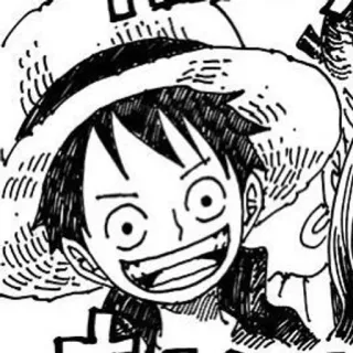 😀 Monkey D. Luffy One Piece Anime, Manga, One Piece, Monkey D. Luffy, Luffy, Pirate, Chapeau de paille telegram sticker