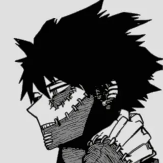 ⚡️ Dabi My Hero Academia 애니메이션, 다비, 나의 히어로 아카데미아, 빌런, 불, 만화 telegram sticker