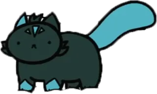 😶 cat, cartoon, animal, cute, pet telegram sticker