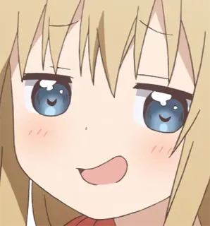 😏 anime, cartoon, girl, smug, facial expression telegram sticker