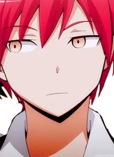 👀 Karma Akabane Assassination Classroom อนิเมะ, มังงะ, ตัวละคร, ผมแดง, กรรม, อาคาบาเนะ telegram sticker