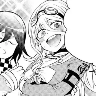 🔩 Miu Iruma, Kokichi Oma Danganronpa V3: Killing Harmony anime, danganronpa, miu iruma, kokichi oma telegram sticker