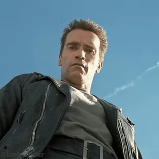 😏 Terminator 터미네이터, 영화, 아놀드 슈왈제네거, SF, 액션, 사이보그 telegram sticker