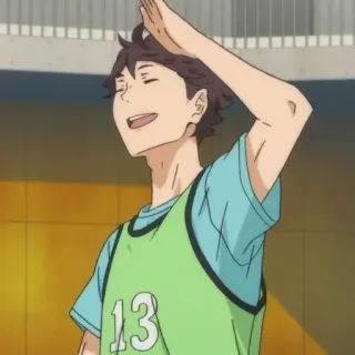 💗 Oikawa Tooru Haikyuu!! Anime, Haikyuu, Oikawa Tooru, Pallavolo telegram sticker