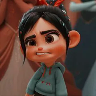 🦋 Vanellope von Schweetz Wreck-It Ralph cartoon, character, vanellope, disney, wreck-it ralph whatsapp sticker