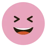 😂 Biểu tượng cảm xúc, Mặt cười, Vui vẻ, Cười, Hồng telegram sticker