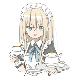 Служанка @nyasticks telegram stickers