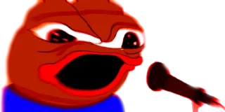 🎤 Pepe the Frog meme, frog, pepe, angry telegram sticker