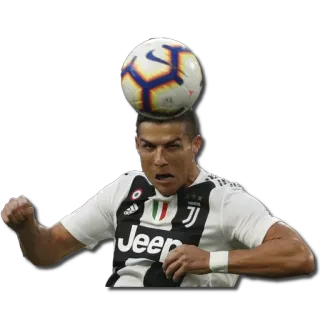 😵 Cristiano Ronaldo voetbal, bal, sport, voetbal, Ronaldo telegram sticker